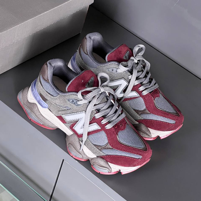 Untitled-1 کتونی زنانه New Balance 9060 طوسی زرشکی